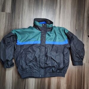 Columbia Vintage 90's Bugaboo Jacket Mens Size XXL 2 In 1 Green Black/Blue